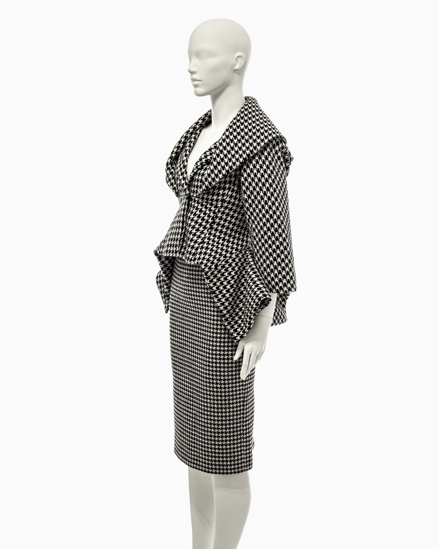 Alexander McQueen Houndstooth Jacket and Pencil Skirt Set, Fall/Winter 2009