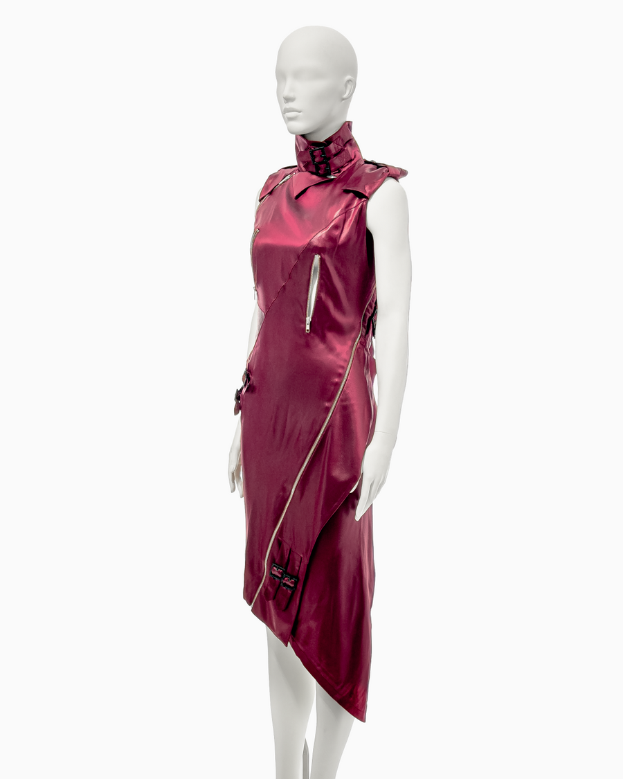 John Galliano Red Silk Hardcore Bondage Dress, Spring/Summer 2000