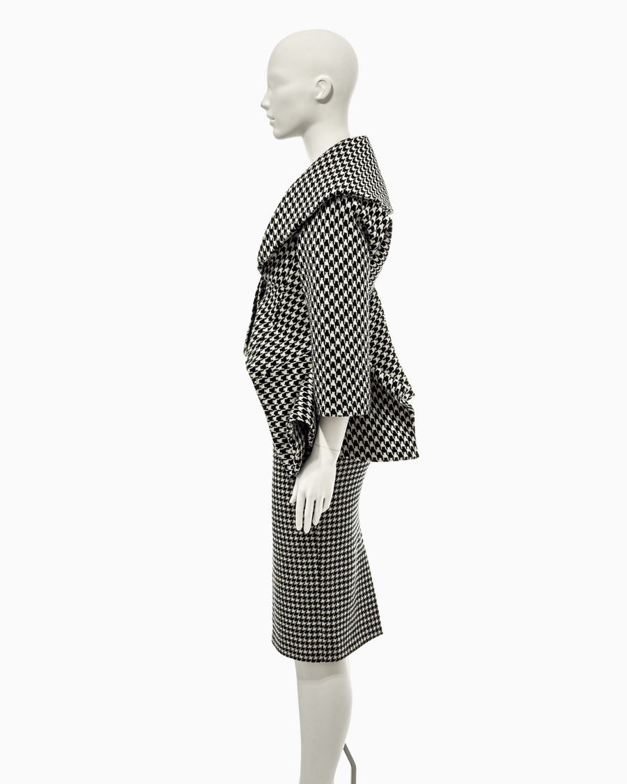 Alexander McQueen Houndstooth Jacket and Pencil Skirt Set, Fall/Winter 2009