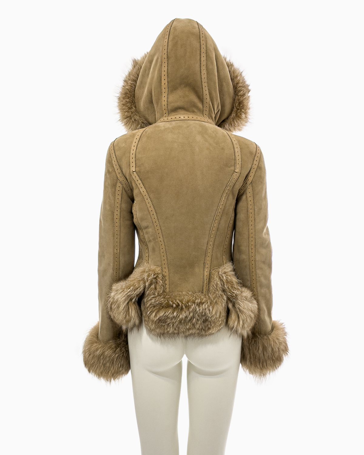 Alexander McQueen Brown Shearling Fur Jacket, Fall/Winter 2003