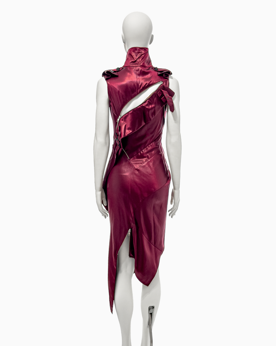 John Galliano Red Silk Hardcore Bondage Dress, Spring/Summer 2000