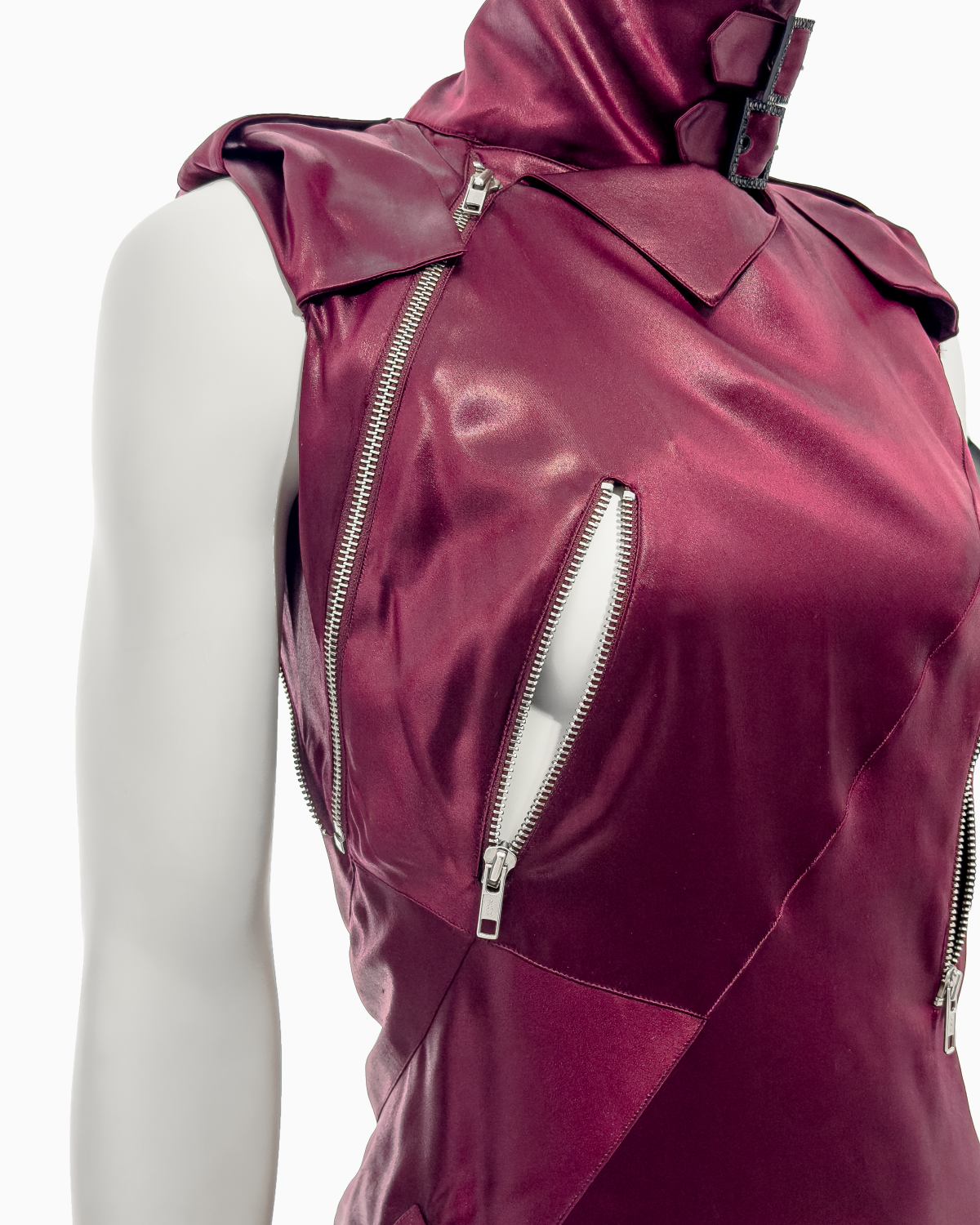 John Galliano Red Silk Hardcore Bondage Dress, Spring/Summer 2000