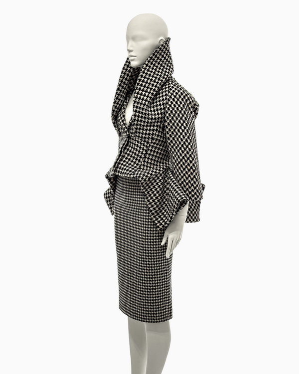 Alexander McQueen Houndstooth Jacket and Pencil Skirt Set, Fall/Winter 2009